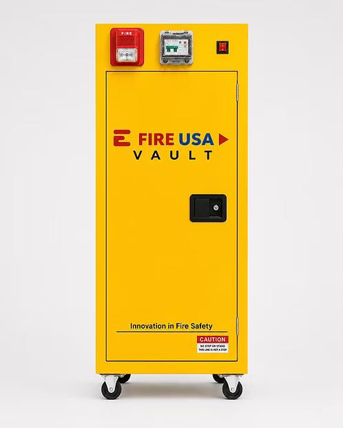 E Fire USA EFVSC-2 Mid-Size Battery Charging Vault — 15 Outlets