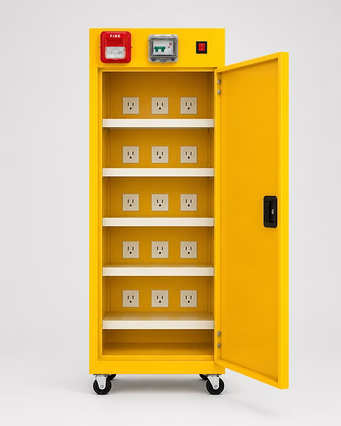 E Fire USA EFVSC-2 Mid-Size Battery Charging Vault — 15 Outlets